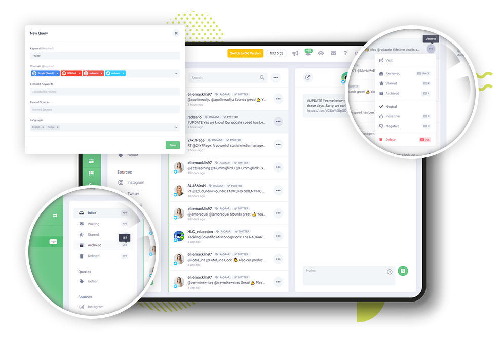 Monitor the web for new content relevant to your brand... Monitor the web for new content relevant to your brand...