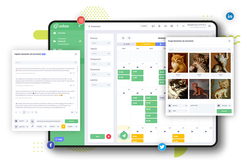 Time to level up your social media game with AI Assistant! Time to level up your social media game with AI Assistant!