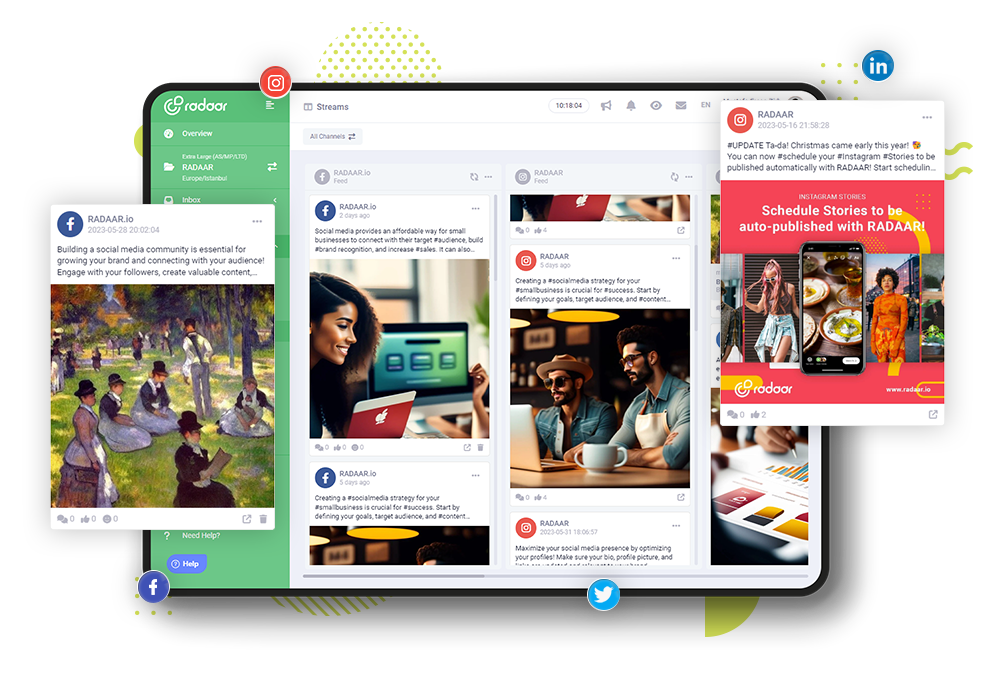 Tüm yayınlanmış sosyal medya paylaşımlarınız tek çatı altında... Tüm yayınlanmış sosyal medya paylaşımlarınız tek çatı altında...